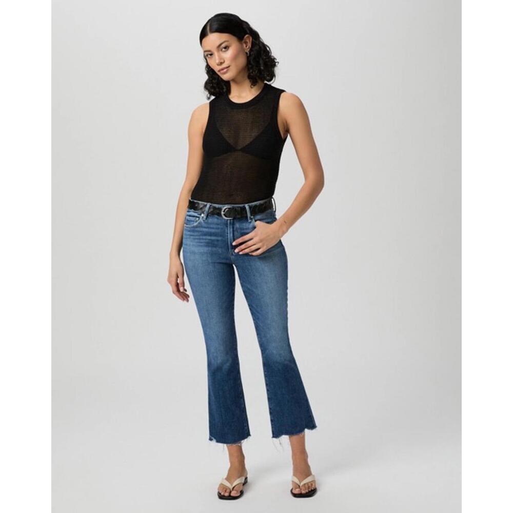 NWOT PAIGE Colette Crop Flare Premium Denim Jean - 31